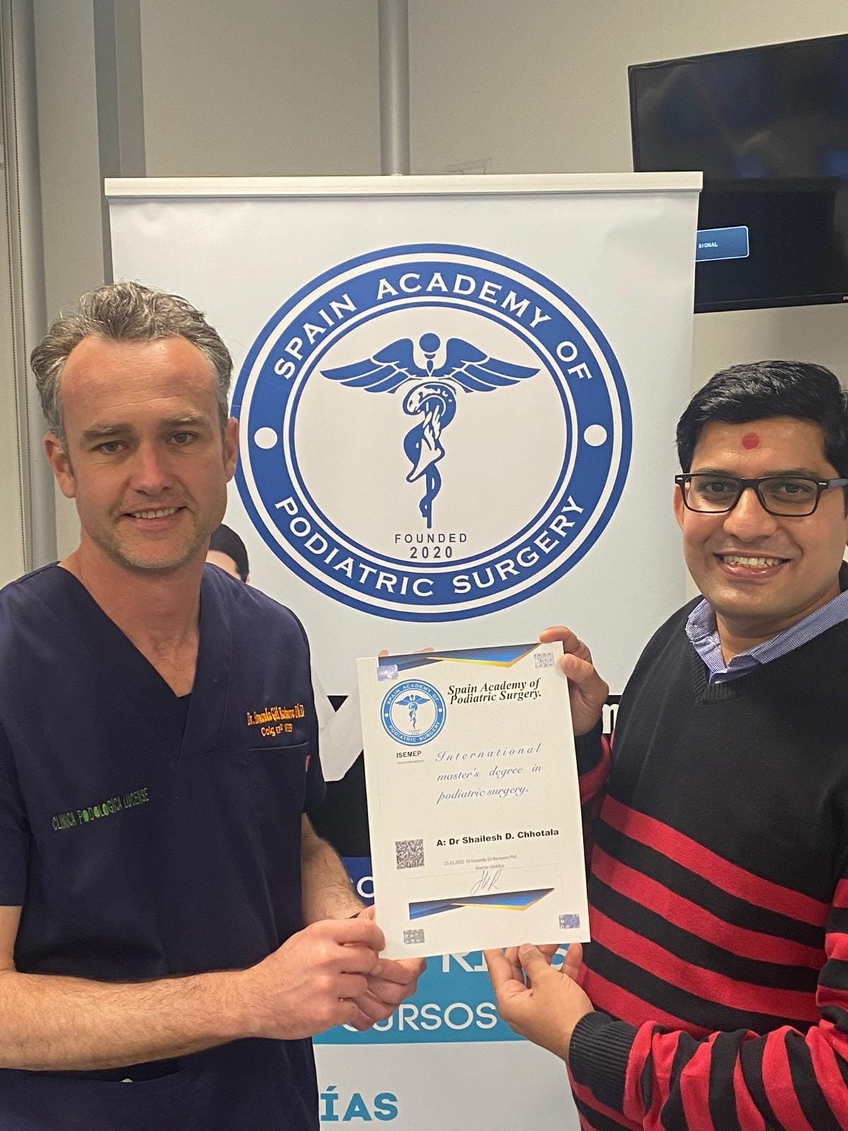 Master in Sports Podiatry Award- Spain